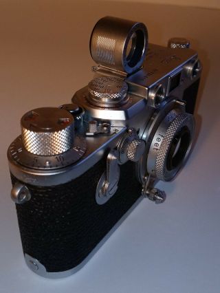 Vintage 1954 Leica IIIf Rangefinder Camera Self Timer Ernst Leitz Wetzlar f,  3.  5 5