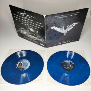 Batman The Dark Knight Rises - 2 Lp Vinyl Soundtrack Blue Black Marble Record