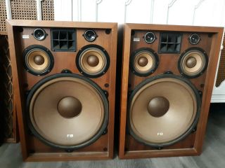 Vintage Pioneer Cs - 99a Speakers Pair W/ Fb Cones