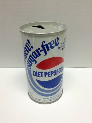Vintage Diet Pepsi - Cola Pull Tab Steel Soda Can