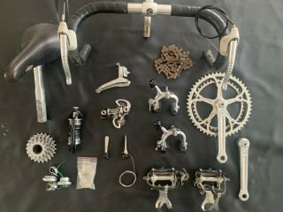 Campagnolo Record Groupset With Wheels And Components Vintage Italian Road Bike