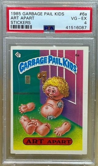 1985 Topps Garbage Pail Kids Art Apart 6a Matte Psa 4 Os1 Gpk Sticker