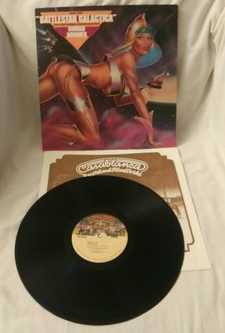 Promo “battlestar Galactica” By Giorgio Moroder 1978 Lp Vinyl Record Nblp - 7126