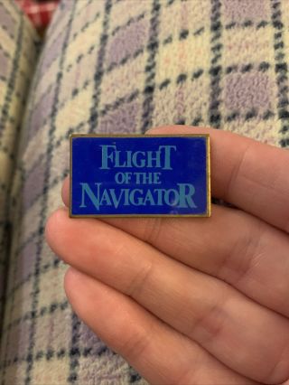 Vintage Flight Of The Navigator Gold Tone Enamel Lapel Pin (gw12)
