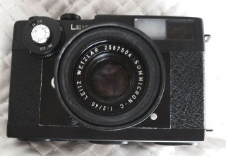 Vntg.  LEICA CL Film Camera w/two lenses (1) SUMMICRON - C 1:2/40 (2) ELMAR - C 1:90 6