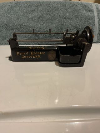 Antique Vintage Cast Iron Jupiter Pencil Pointer Mechanical