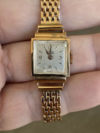 Solid 18k Rose Gold Vintage Ladies / Womens Otis Watch.  22.  4 Grams.
