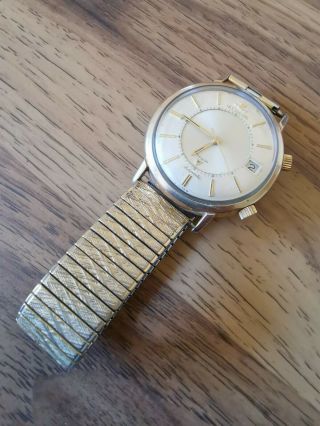 Jaeger Lecoultre Memovox Vintage Wristwatch 10k Gf.