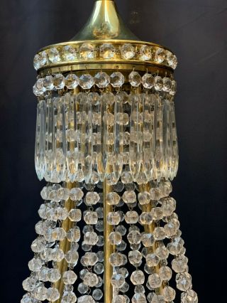 large vintage crystal chandelier ceiling light 4