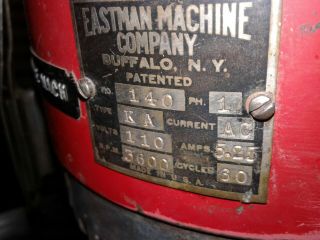 Vintage EASTMAN MACHINE Round Knife Cutting Machine 7 