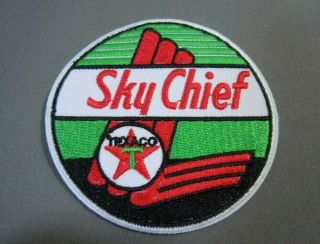 Texaco Sky Chief Embroidered Iron On Uniform - Jacket Patch 3 "