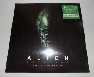 Alien Covenant Movie Soundtrack Neon Green Vinyl 2 - Lp Record Fye Exclusive
