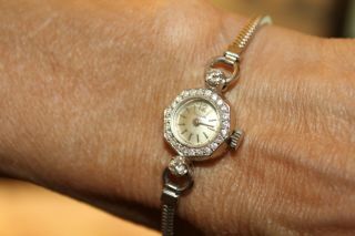 Vintage Bulova Diamond Ladies Watch (band 1/20th Gold Filled/14k Case)
