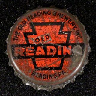 Old Reading Red 2 Pa Tax Cork Beer Bottle Cap Reading Brewery Pennsylvania Penn