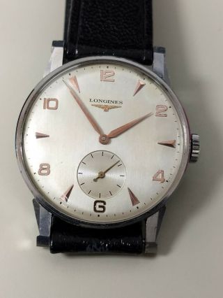 Vintage Longines 12.  68z Wristwatch.  Faceted Lugs.  Ref.  5795 2