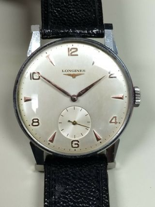 Vintage Longines 12.  68z Wristwatch.  Faceted Lugs.  Ref.  5795 3