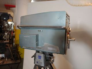 Vintage Studio Broadcast Television Video Camera GE Image Orthicon Head tripod 4