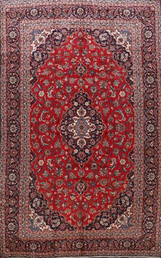 Vintage Floral Traditional Ardakan Area Rug Hand - Knotted Oriental Carpet 9x13 Ft