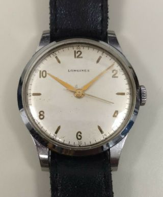 Vintage Longines 12.  68z Jumbo Wristwatch.  Ref.  5045.  37mm. 2