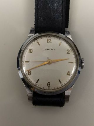 Vintage Longines 12.  68z Jumbo Wristwatch.  Ref.  5045.  37mm. 5