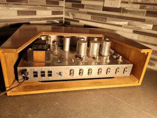 Rare Vintage HH Scott Type 130 Stereomaster Tube Pre - amplifier 6