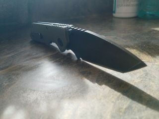 Strider Gb Knife Vintage Od G10 S30v Blackout Tanto Blade