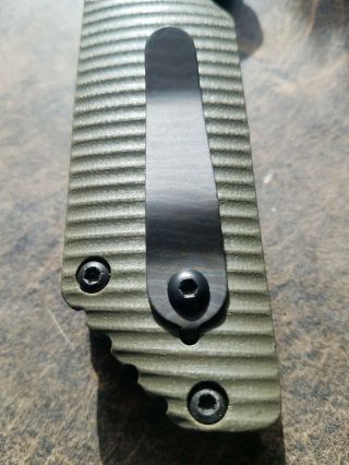 STRIDER GB KNIFE Vintage OD G10 S30V Blackout Tanto Blade 4