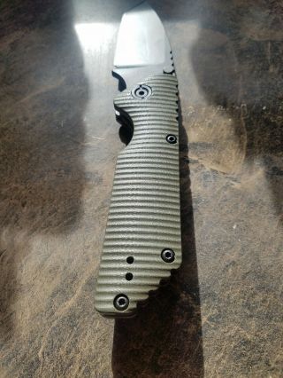 STRIDER GB KNIFE Vintage OD G10 S30V Blackout Tanto Blade 5
