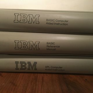 3 - Vintage Ibm 5100 Portable Computer Manuals & 7 Tapes