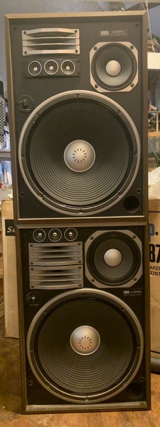 Vintage Sansui Sp - X8700 4 Way 6 Speaker System (pair) Boxes