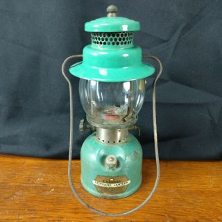 Rare Coleman 234 Kerosene Gas Seafoam Green Lantern 1936 Htf Dual Fuel Vintage