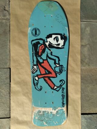 Vintage Neil Blender G & S Skateboards Coffee Break Autographed Deck Rare