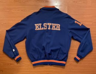 Vintage N.  Y.  Mets Game Worn Starter Warm Up Jacket Kevin Elster 80’s 90’s Mlb