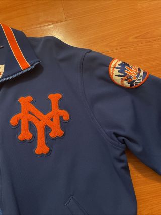 Vintage N.  Y.  Mets Game Worn Starter Warm Up Jacket Kevin Elster 80’s 90’s MLB 5