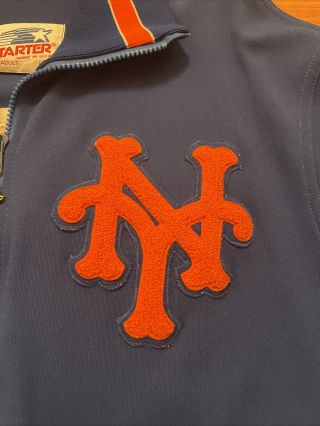 Vintage N.  Y.  Mets Game Worn Starter Warm Up Jacket Kevin Elster 80’s 90’s MLB 6