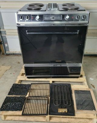 Jenn Air Vintage Downdraft Range With Grill Unit And Oven Freight