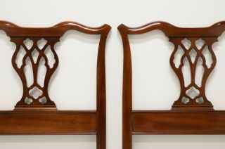 Vintage Mid 20th Century Mahogany Chippendale Twin Headboards - Pair 3