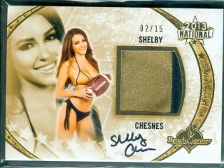 Benchwarmer 2013 National Shelby Chesnes Autographed Swatch Card [ 2/15 ]