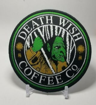 Rare Death Wish Coffee Company Frau Perchta Witch Bad Side Patch,