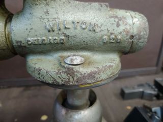 Vintage Wilton Baby Bullet 925 Machinist Vise On Powrarm Jr Swivel Base 3