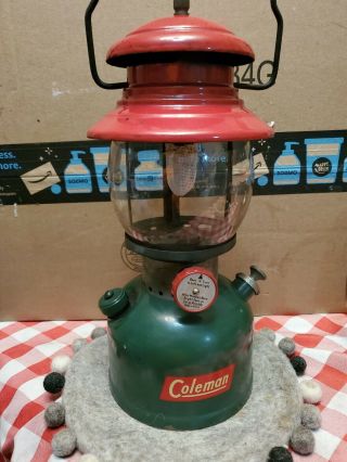 Vintage Coleman Christmas Lantern 200a Built 9/51,  As Found.