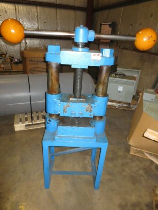 Vintage Die Makers Screw Press Try Press for Testing Dies Mechanical 3