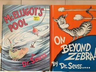 Dr Suess Books Mcelligot & On Beyond Both In