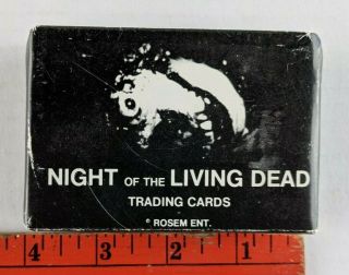 Vintage 1987 Night Of The Living Dead Rosem Ent Full Set Trading Cards