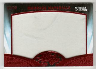 2016 Leaf Pop Century Marquee Materials Relic Red Whitney Houston Mm - 25 13/25