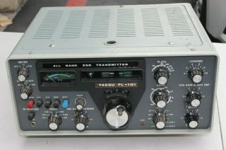 VINTAGE RARE YAESU MUSEN MODEL FL - 101 ALL BAND SSB HAM RADIO TRANSMITTER 2