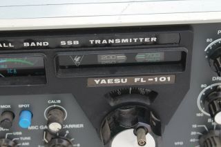 VINTAGE RARE YAESU MUSEN MODEL FL - 101 ALL BAND SSB HAM RADIO TRANSMITTER 3