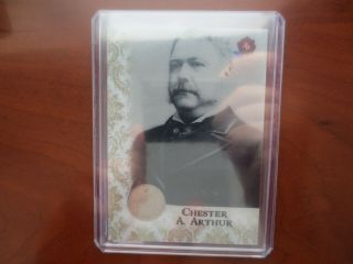 President Chester A.  Arthur 2020 Historic Autographs Ha Potus First 36 Coin Card