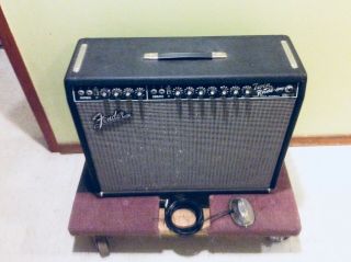 Fender Vintage 65 Reissue Twin Reverb Amp (ab73).  W/foot Switch