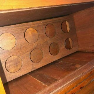 Vintage Chinse Carved Mahogany Bar Cabinet 4